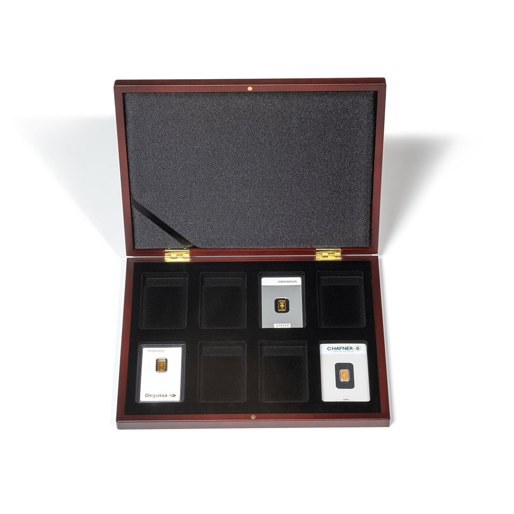 Volterra -doos voor 8 gouden ingot gevormd in blaar