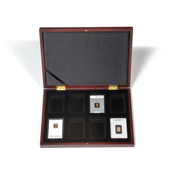 Volterra box for 8 gold ingot shaped in blister