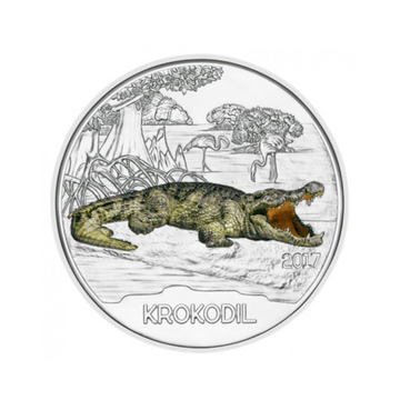 Österreich 2017 - 3 Euro Gedenk - Krokodil - 3/12