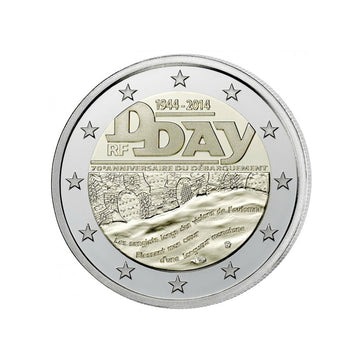 Francia 2014 - 2 Euro Commemorative - D -day