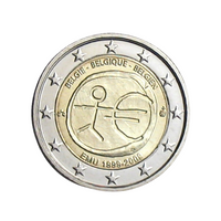 Bélgica 2009 - 2 euros comemorativo - 10 anos emu