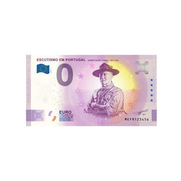 Souvenir ticket from zero to Euro - escutismo em Portugal - Portugal - 2022