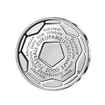 Alemanha 2020 - 20 euros comemorativo - Pé de Euro da UEFA
