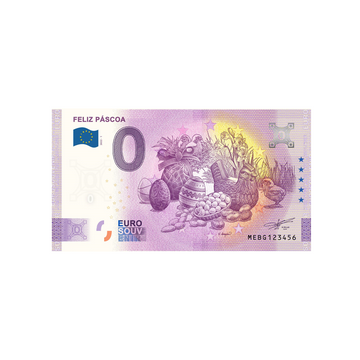 Bilhete de lembrança de zero a euro - Feliz Pascoa - Portugal - 2022