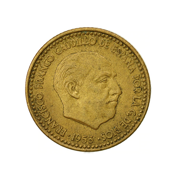 1 Peseta Francisco Franco Spain 1946-1963