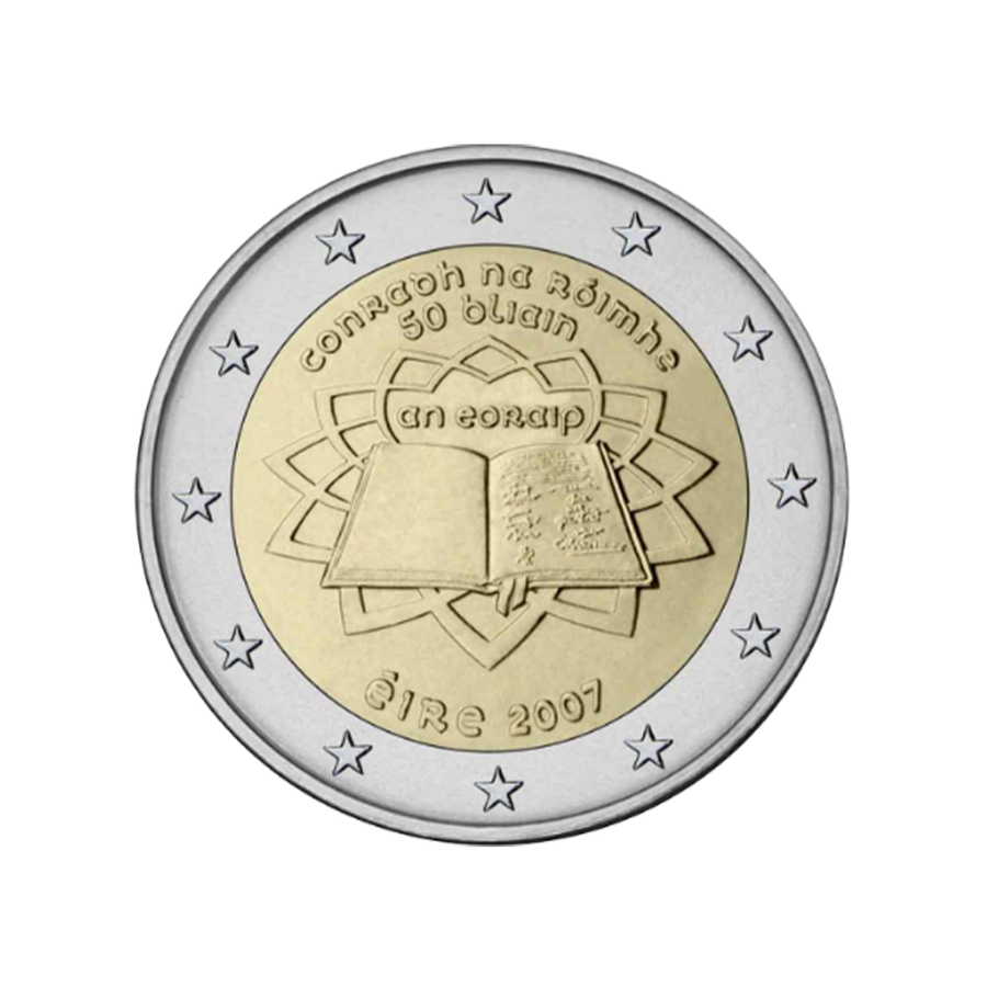 Irlanda 2007 - 2 Euros Comemorativo - Aniversário do Tratado de Roma