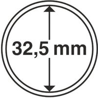 Capsules voor valutaonderdelen binnendiameter 32,5 mm.