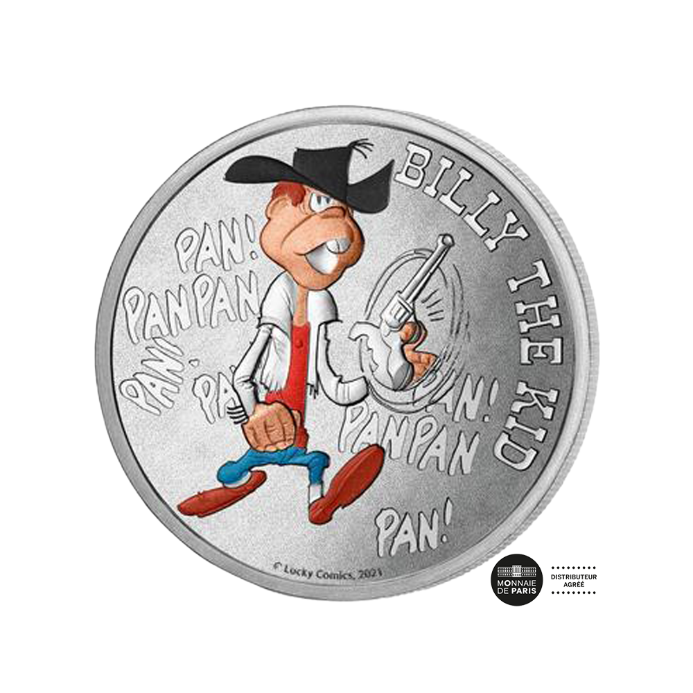 mini medaille billy the kid lucky luke 2021