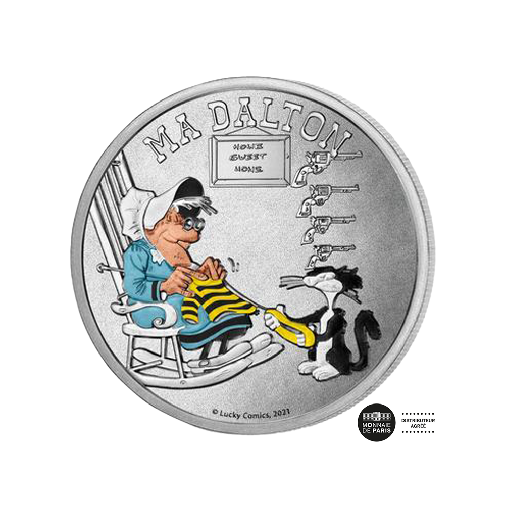 Lucky Luke - Mini -Colorized Médaille - Ma Dalton - 2021