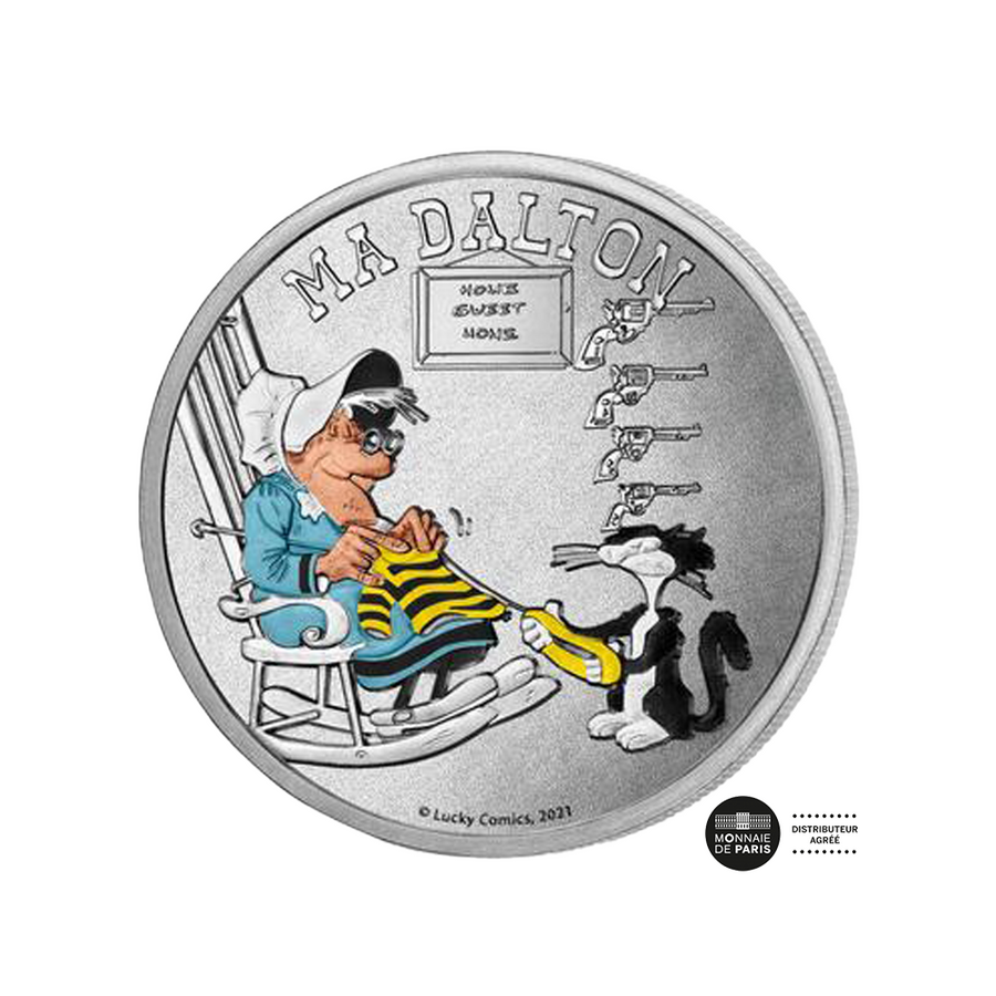 Lucky Luke - Mini -colorisierte Médaille - Ma Dalton - 2021