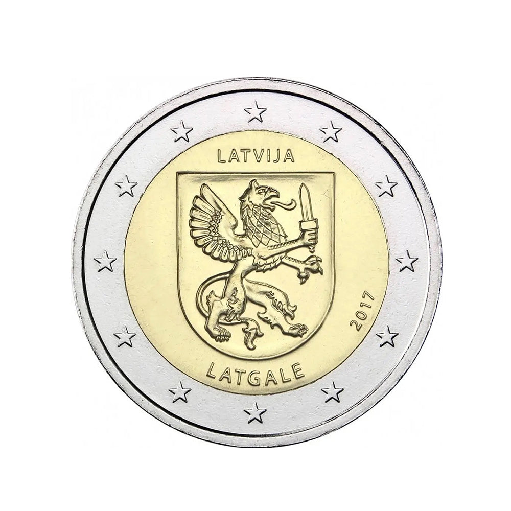 Letônia 2017 - 2 Euro comemorativo - Latgale