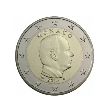 Mônaco 2014 - 2 Euro comemorativo - lucro Albert Perfil