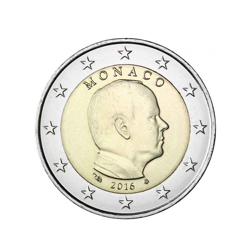 MONACO 2016 - 2 Euro Commemorative - Currenza di circolazione (Albert)