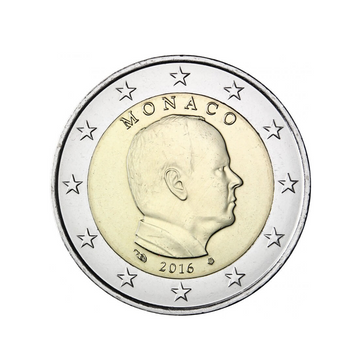 Monaco 2016 - 2 Euro commémorative - Monnaie de circulation (Albert)