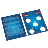Mapa para 5 peças de 2 euros consultoria federal comemorativa alemã (2019)