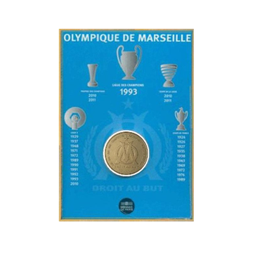 Olympique de Marseille - 1 euro 1/2 € - BU 2011