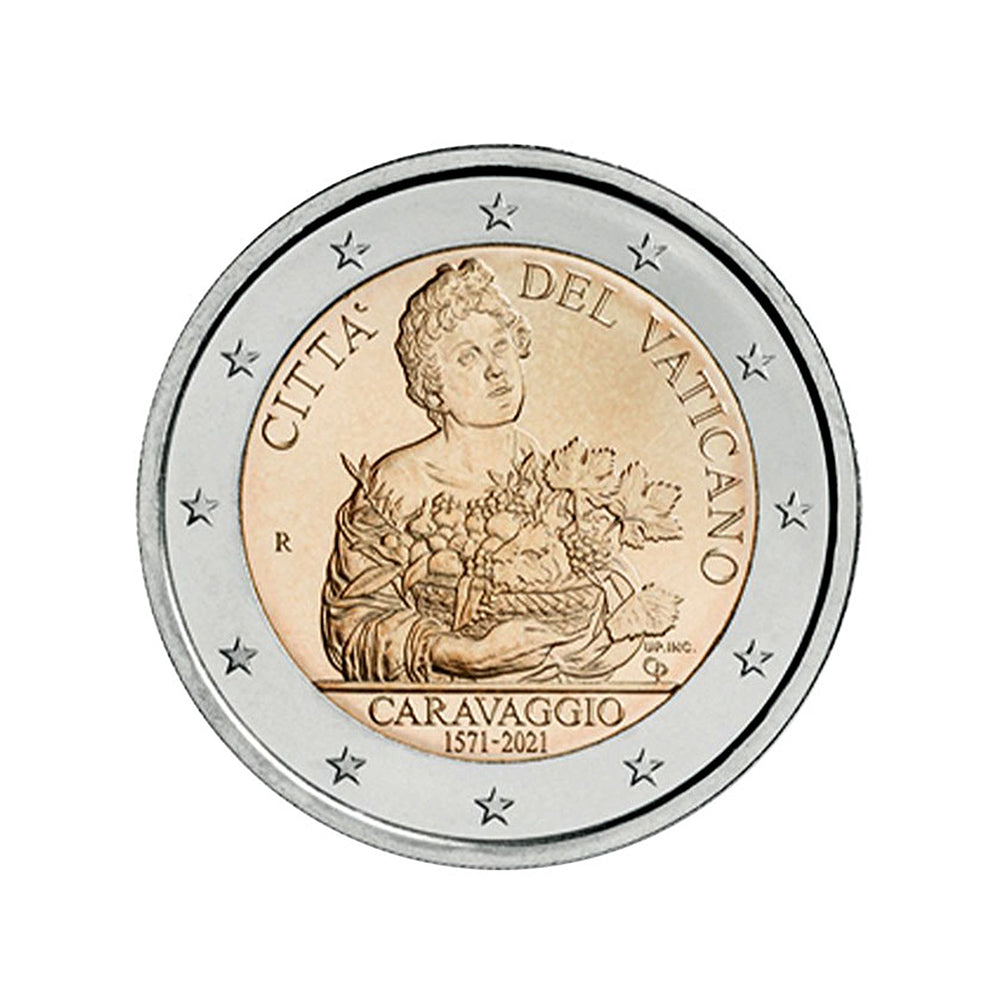 Vatican 2 euro commemorative Caravaggio - 2021 BU