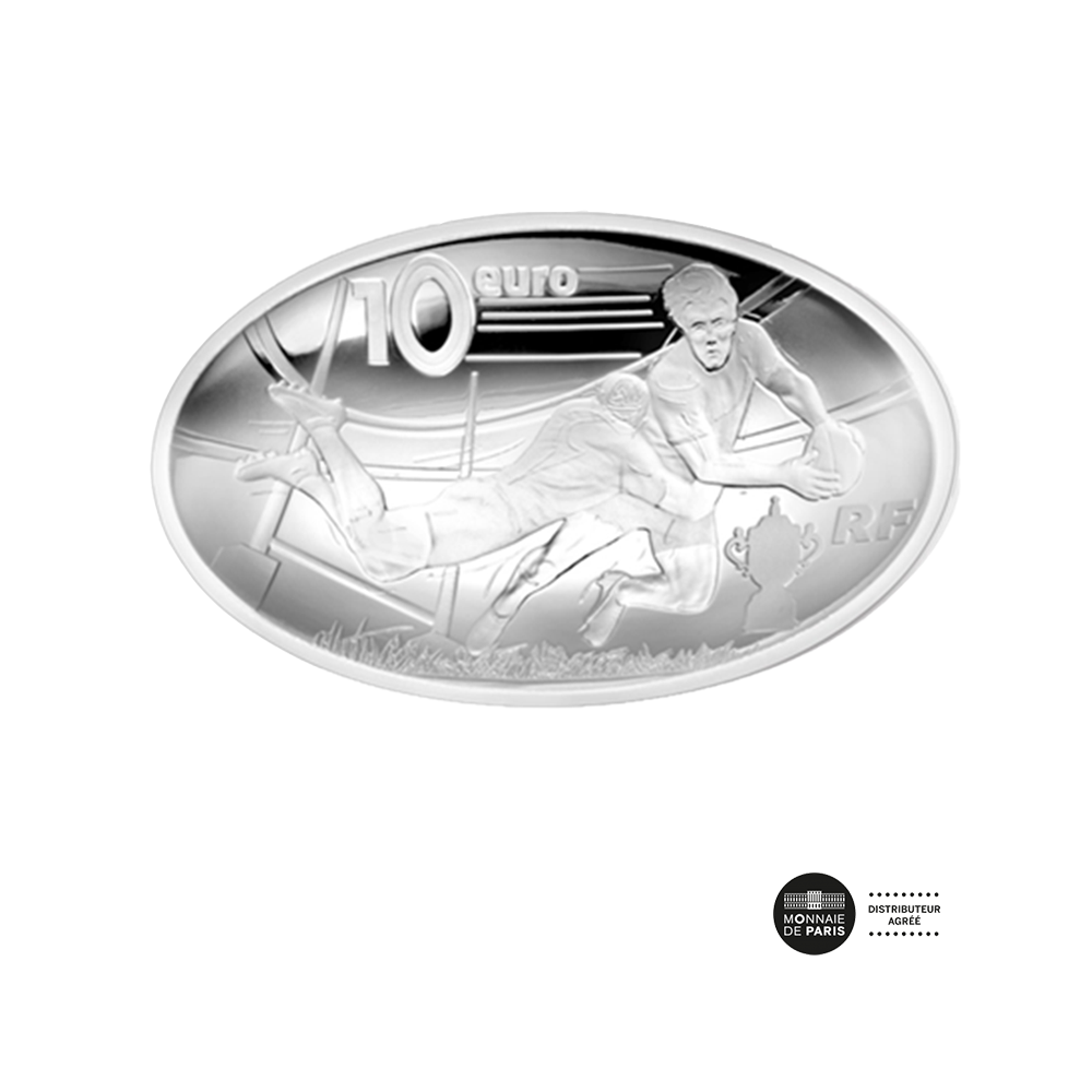 Coupe du Monde de Rugby 2015 - Monnaie de 10€ Argent - BE 2015