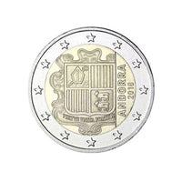 Andorra 2019 - 2 euro herdenking - wapenschild