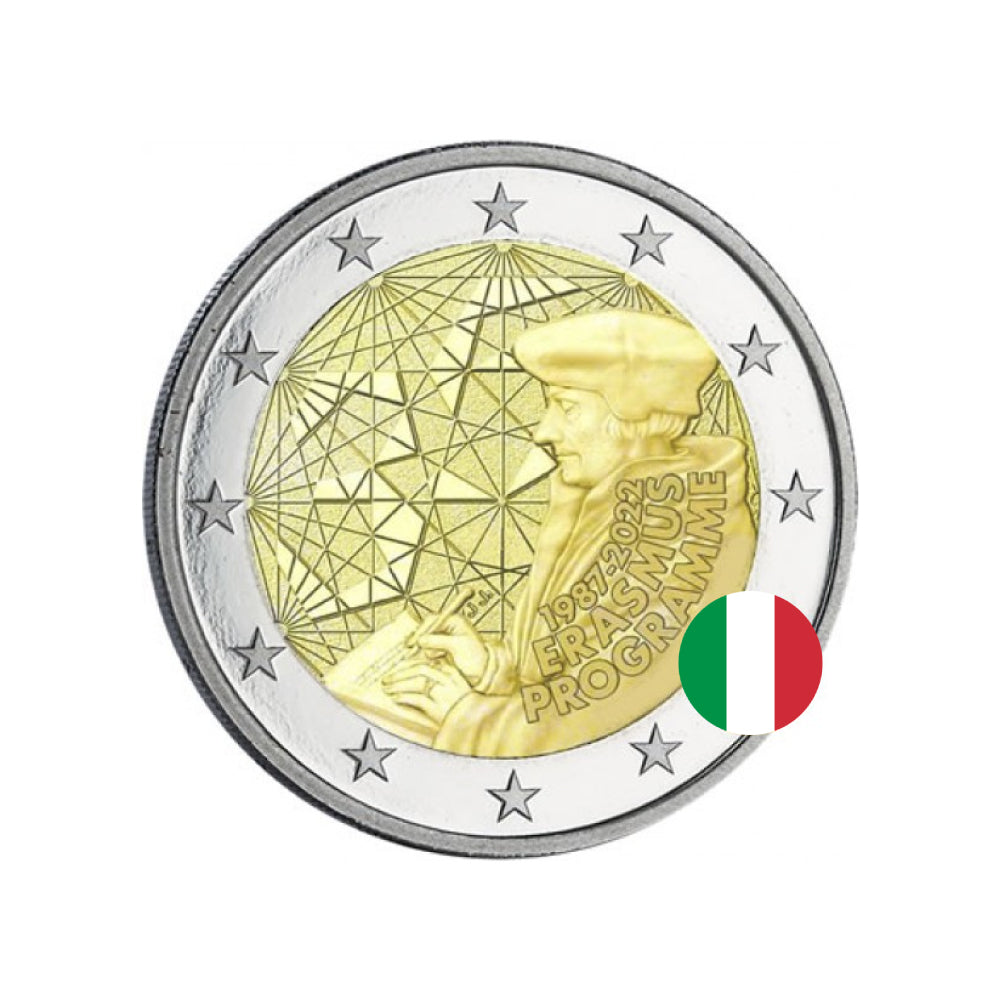 Italy - 2 Euro commemorative - 35 years of the Erasmus program - 2022