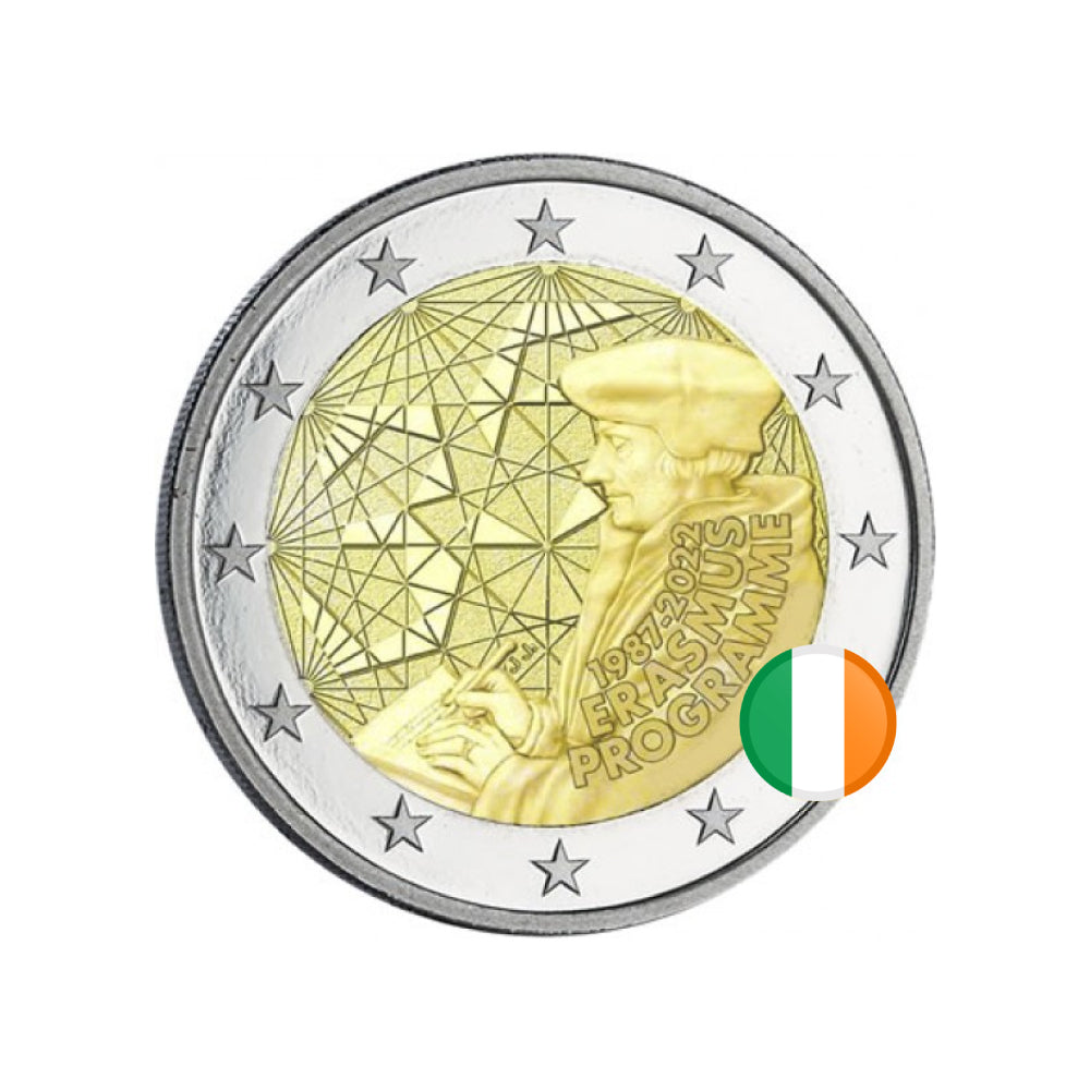 Irlande 2022 - 2 Euro Commémorative - 35 ans du Programme Erasmus