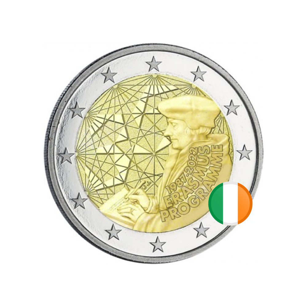 Irland - 2 Euro -Gedenk - 35 Jahre des Erasmus -Programms - 2022