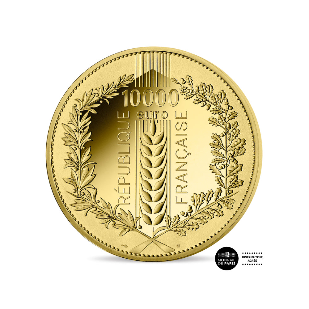 Natures de France - Trilogy - Mint of € 10,000 Gold - 2022