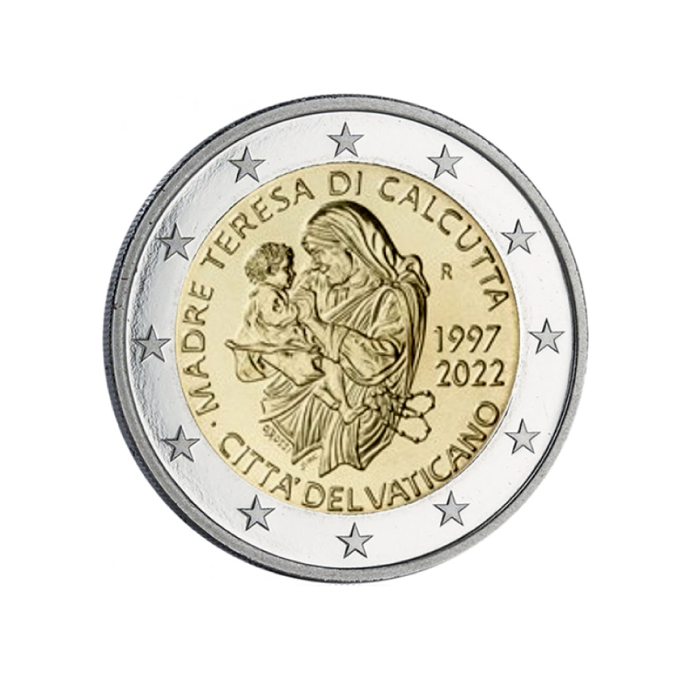 Vatican 2022 - 2 Euro Commémorative - 25 ans de la mort de Mère Thérésa - BU