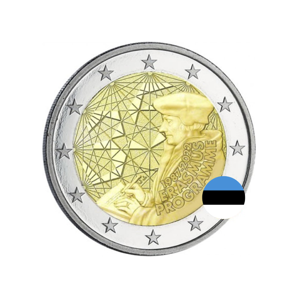 Estland 2022 - 2 Euro Commemorative - 35 jaar van het Erasmus -programma