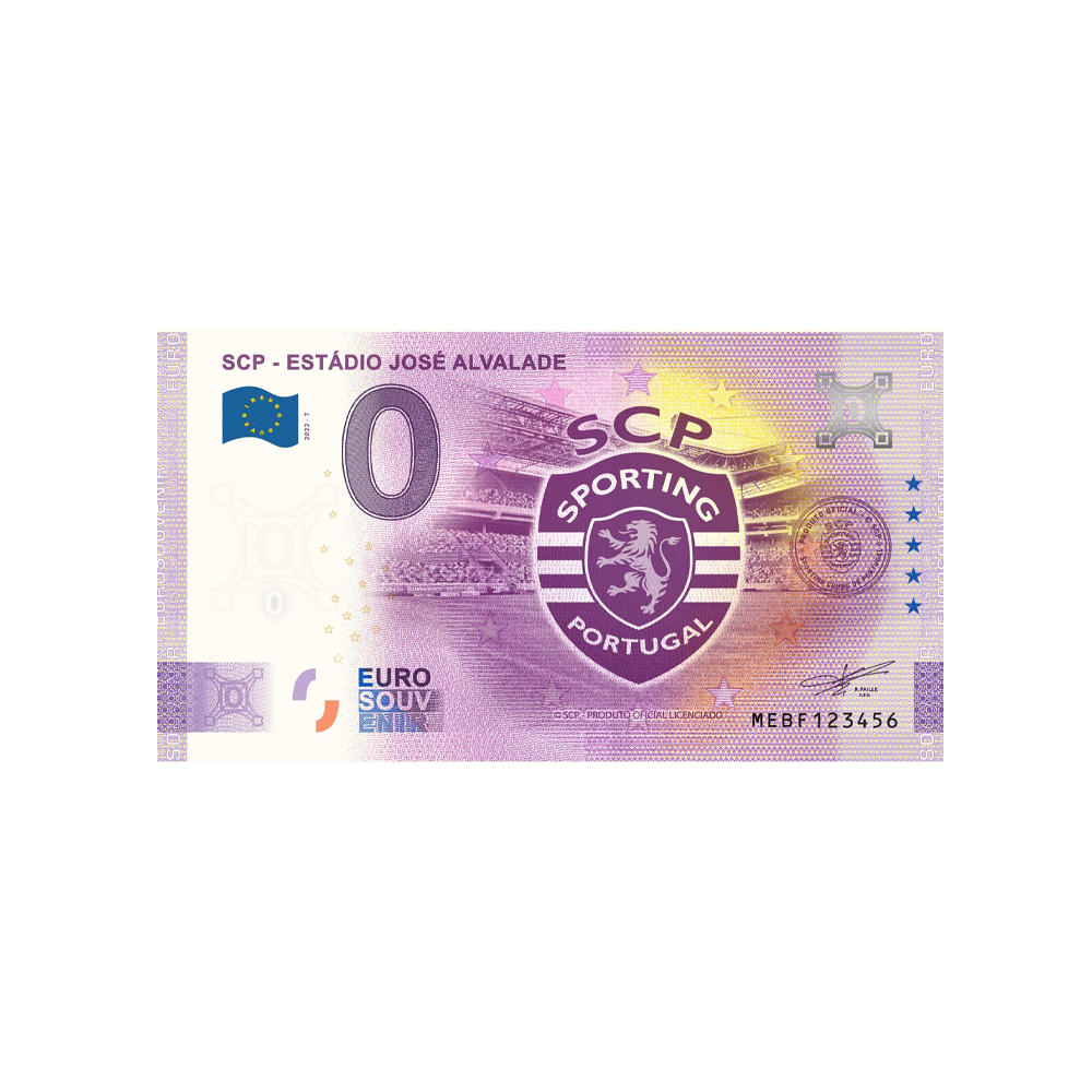 Billet souvenir de zéro euro - SCP, Estadio José Alvalade - Portugal - 2022
