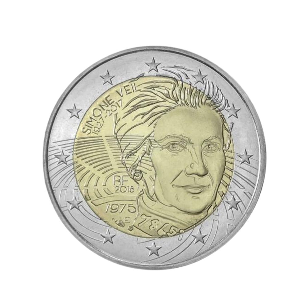 simone veil 2 euro 2018