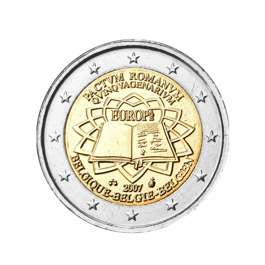 Bélgica 2007 - 2 Euro comemorativo - Tratado de Roma