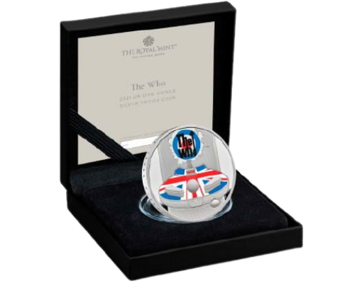 The Who - Mint di 2 libbre 1 oz Silver BE - Regno Unito 2021
