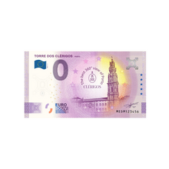 ⁣⁢Αναμνηστικό χαρτονόμισμα μηδενικού ευρώ - Torre Dos Clérigos - Πορτογαλία - 2022⁤⁣