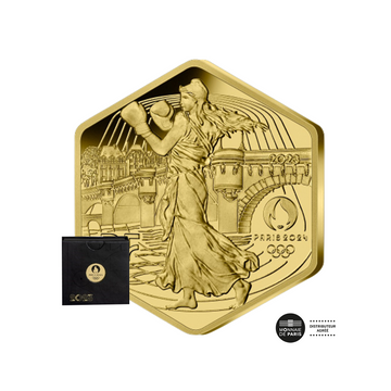 Parijs Olympische Spelen 2024 - LA SemEse - Valuta van € 250 goud - BU 2023