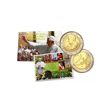 Vatican 2010 - 80 -year philatelic envelope of Benoit XVI