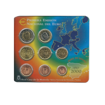 Miniset Spanje - Nacional del Euro Emision - BU 2000