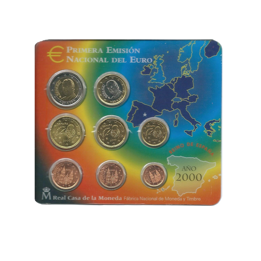 Miniset Espagne - Emision Nacional del Euro - BU 2000