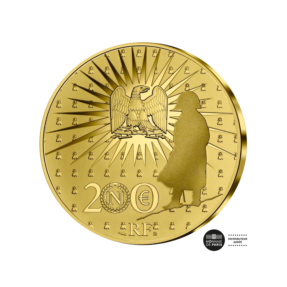 Napoleon 1st - Currency of 200 € Gold - Bicentenary of his disappearance - BE 2021