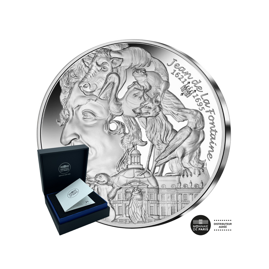 Währung von 10 € Geld - Jean de la Fontaine - l'art de la Plume - Be 2021 sein