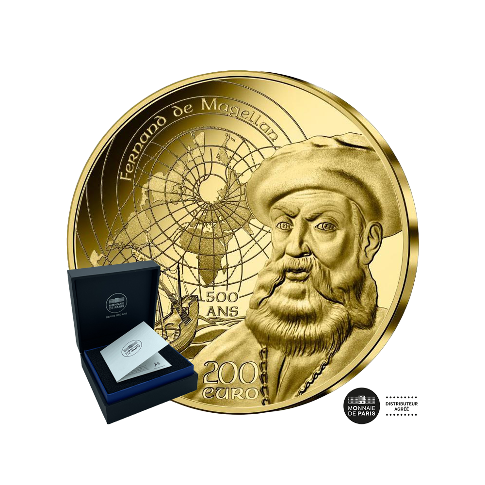 UNESCO - Währung von 200 € Gold - Magellan und manuelles Alter - 2021 sein