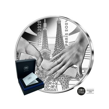 Paris Olympic Games 2024 - Handover - from Tokyo in Paris - 10 € Silver Be