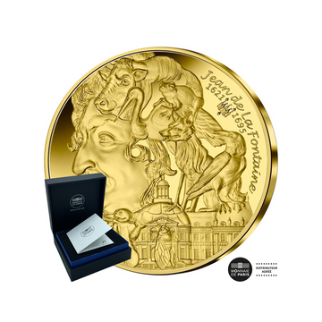 Currency of € 5 Gold - Jean de la Fontaine - L'art de la Plume - BE 2021