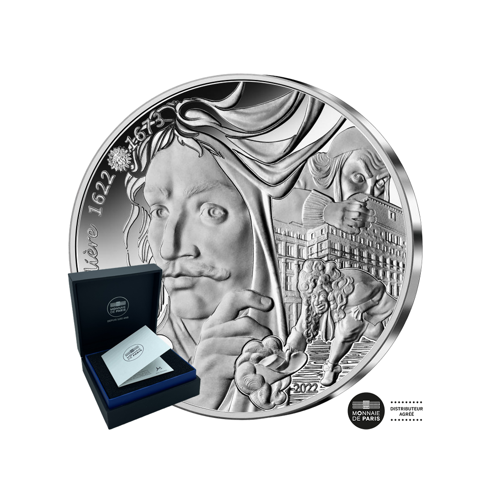 Die Kunst des Stifts - Molière - 10 Euro Silber sein