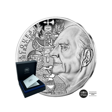 jacques chirac 50 euro monnaie de 20 euro argent be 2020