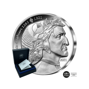 The art of pen: Dante Alighieri - 20 Euro Silver France Be 2021