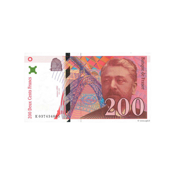 France - Billet de 200 Francs - Gustave Eiffel - 1995-1999