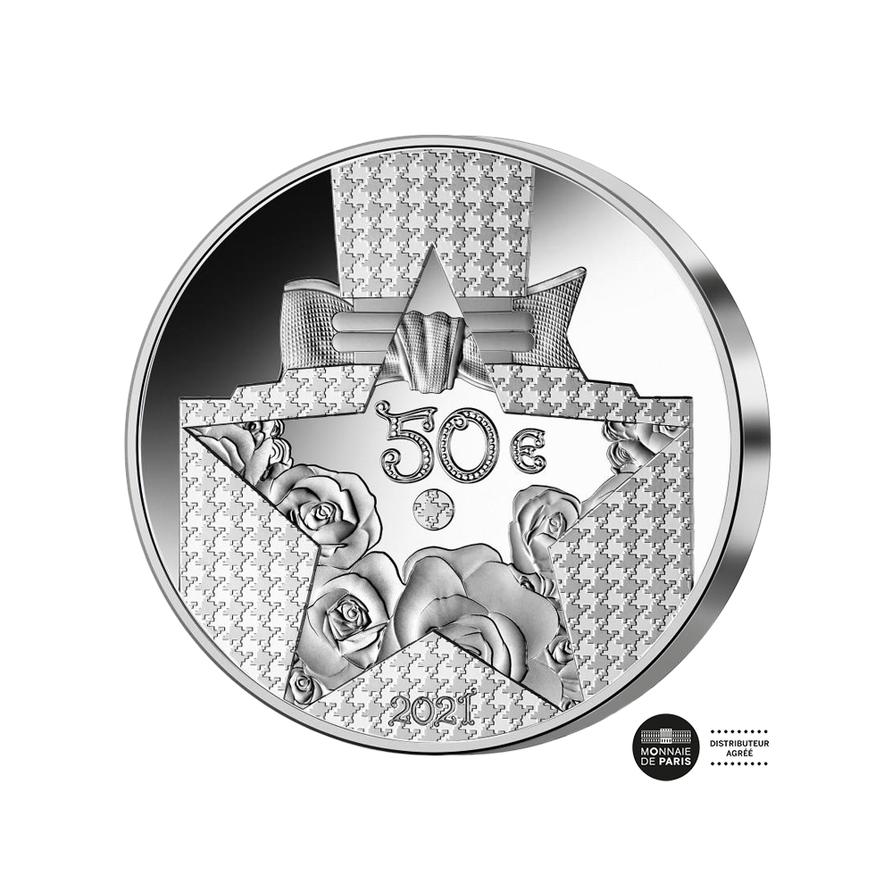 Dior - Moeda de 50 euros de prata 5 oz BE 2021