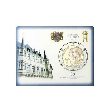 Coincard Luxemburgo 2022 - 2 euros comemorativo - 10 anos do casamento de Grand Dukeal