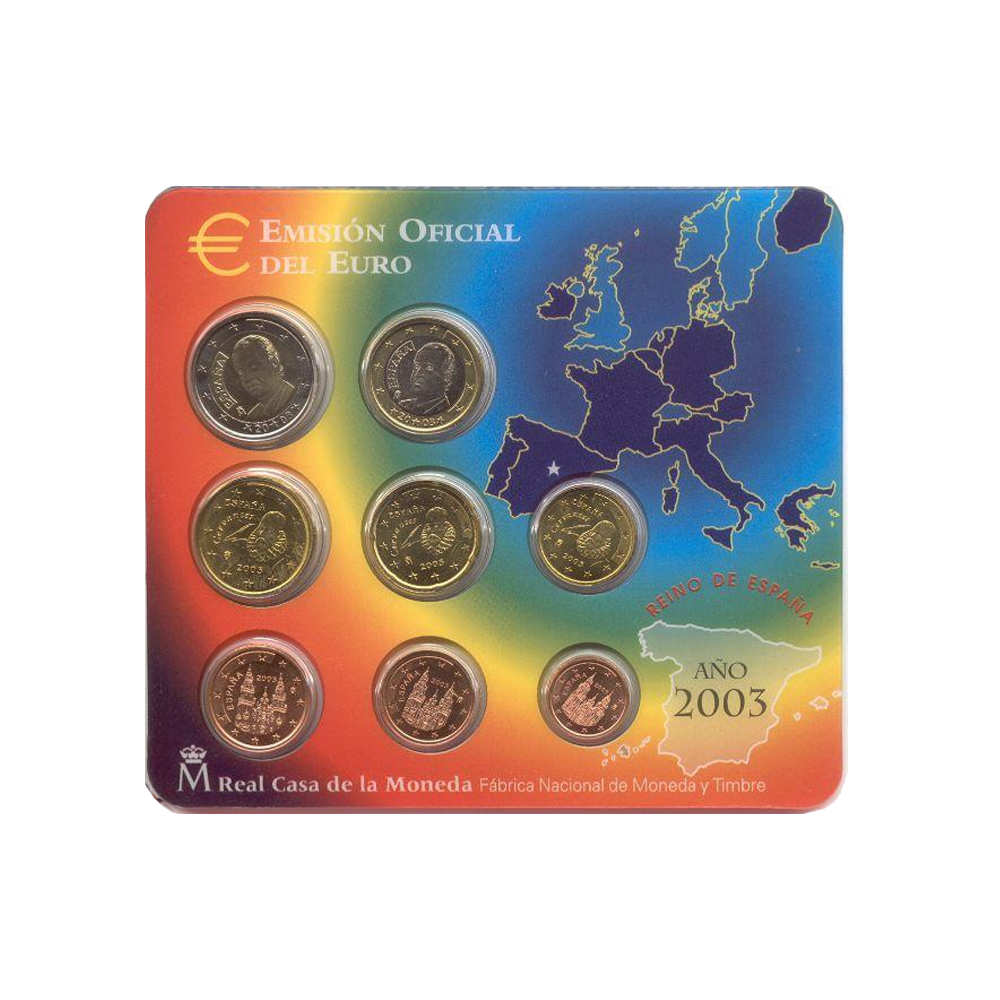 Miniset Spanje - Nacional del Euro - BU 2003 Emision